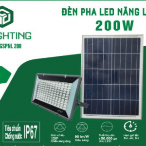 Đèn pha led năng lượng 200W GSLighting GSPNL200